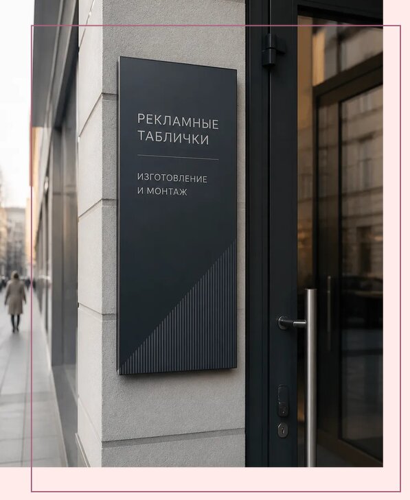 Рекламные таблички в Ступине по цене от 4677 р. | Аванза-Стп