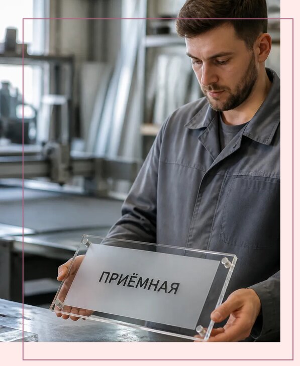 Таблички из оргстекла на заказ в Ступине от 4054 р. | Аванза-Стп